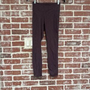 Lululemon Invigorate High-Rise Tight 25" Heathered Black Currant Size 4 euc
